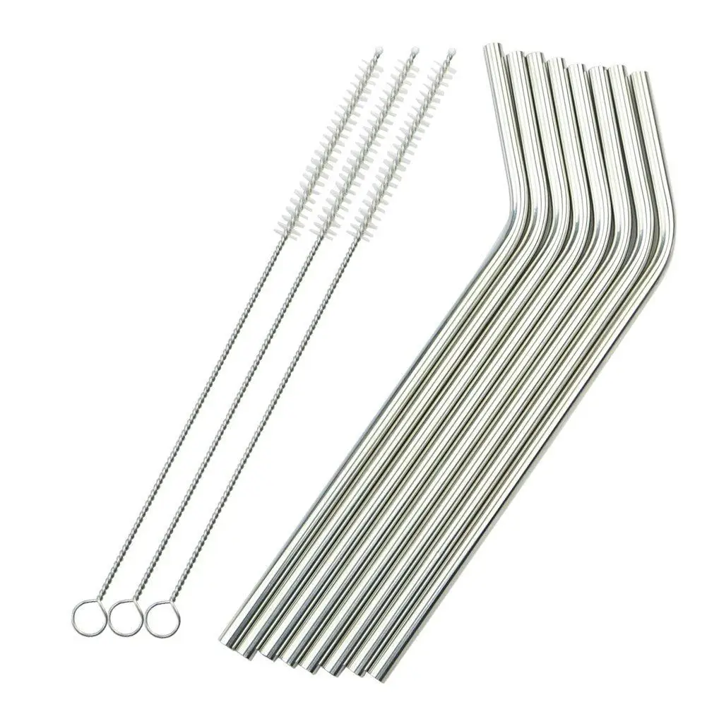 Reusable metal straws, high temperature resistant stainless steel folding straws, party bar accessories with cleaning brushes
Reusable metal straws, high temperature resistant stainless steel folding straws, party bar accessories with cleaning brushes
