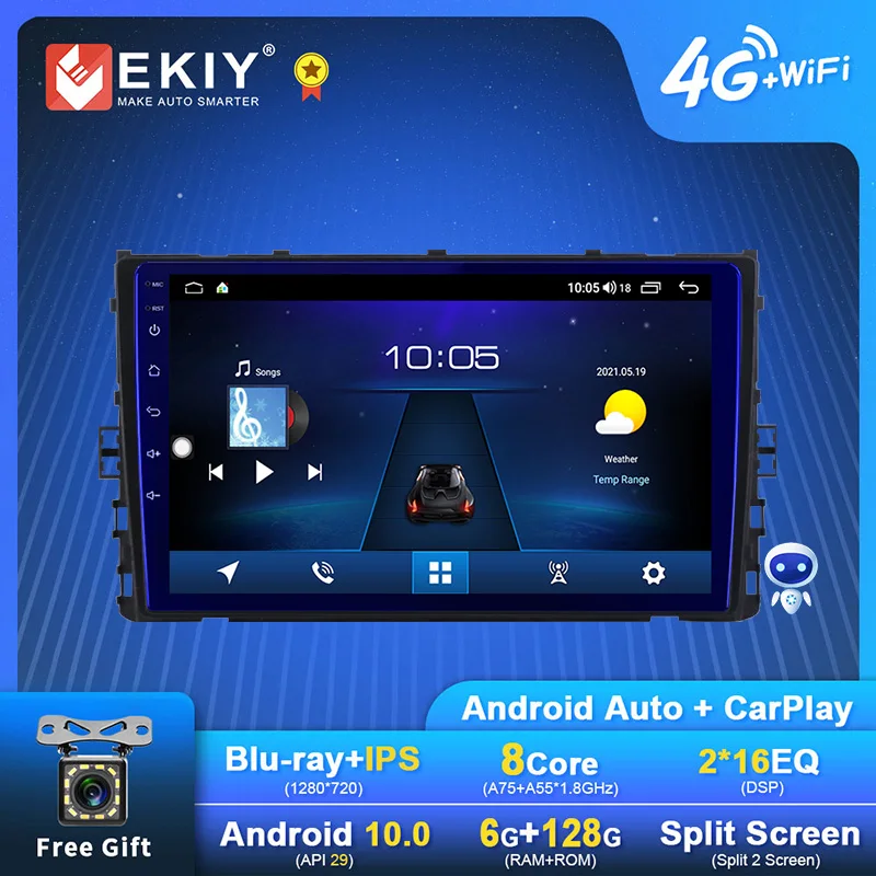 EKIY 6+128G Android 10 Car Radio For Volkswagen MQB 2018 2019 2020 GPS Navi Multimedia Player Stereo Carplay Auto No 2 Din DVD
EKIY 6+128G Android 10 Car Radio For Volkswagen MQB 2018 2019 2020 GPS Navi Multimedia Player Stereo Carplay Auto No 2 Din DVD