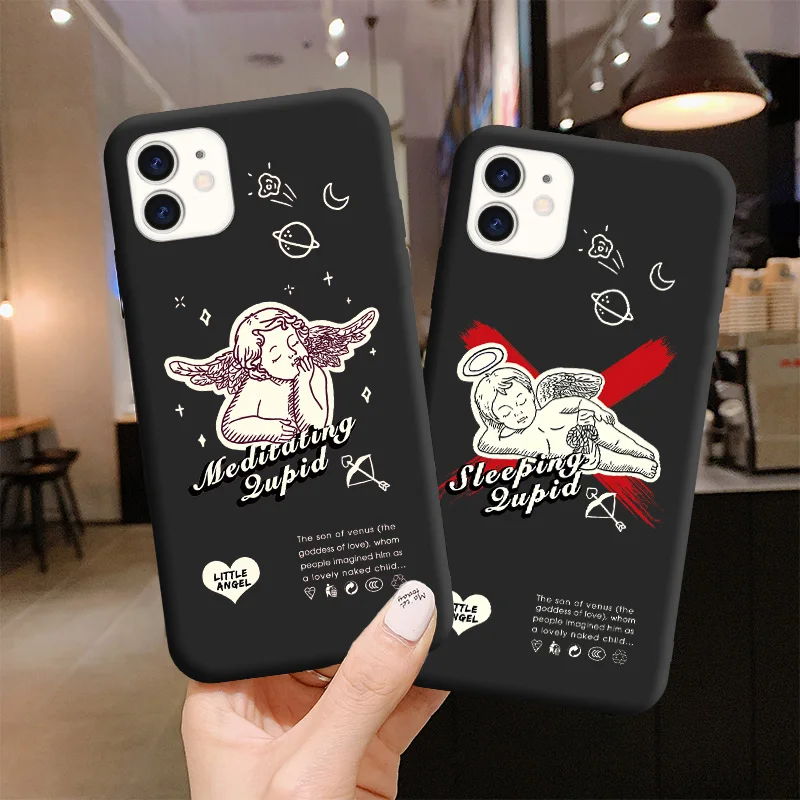 Angel Cupid Protection anti-drop Soft Silicone Phone Case For iPhone 6s 7 8 plus SE 2020 12 Mini 11 Pro max X XR XS MAX Fundas
Angel Cupid Protection anti-drop Soft Silicone Phone Case For iPhone 6s 7 8 plus SE 2020 12 Mini 11 Pro max X XR XS MAX Fundas