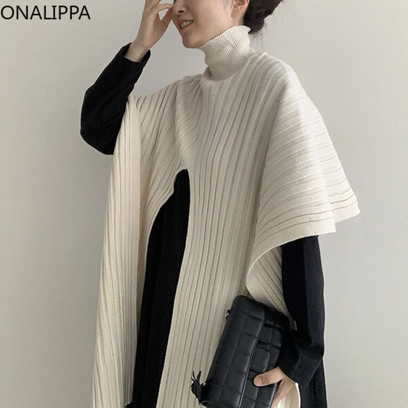 ONALIPPA Sets Women Korean Elegant Temperament Solid Color All-Match High-Neck Irregular Split Shawl Sweater Casual Base Dress
ONALIPPA Sets Women Korean Elegant Temperament Solid Color All-Match High-Neck Irregular Split Shawl Sweater Casual Base Dress