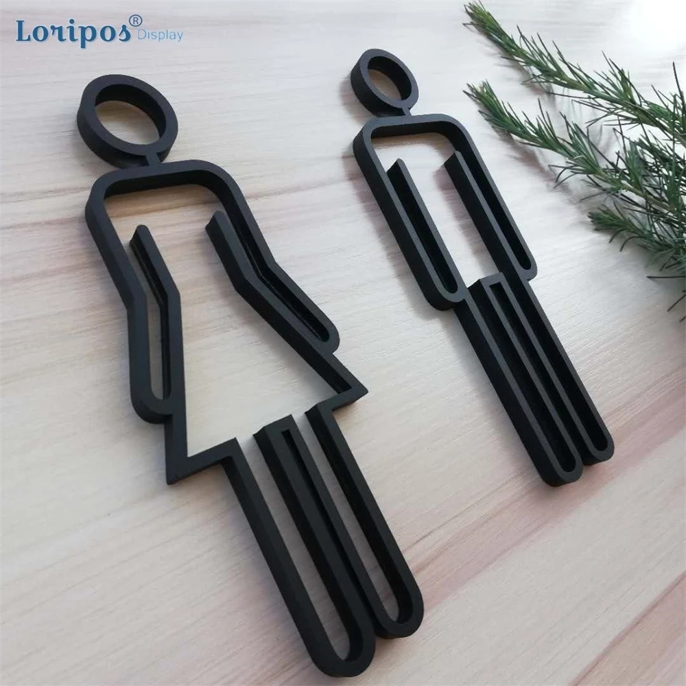 Hollow Out Toilet Sign Board Creative Wall Sign Decor Plate Wc Sign Arylic Block Wall Mounted Restroom Door Signboard Indicator
Hollow Out Toilet Sign Board Creative Wall Sign Decor Plate Wc Sign Arylic Block Wall Mounted Restroom Door Signboard Indicator