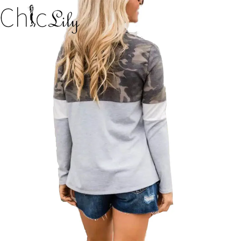 Chiclily Camouflage Print Zipper Hoodies V-Neck Long Sleeve Sweatershirt Women Casual Pullovers Street Style
Chiclily Camouflage Print Zipper Hoodies V-Neck Long Sleeve Sweatershirt Women Casual Pullovers Street Style
