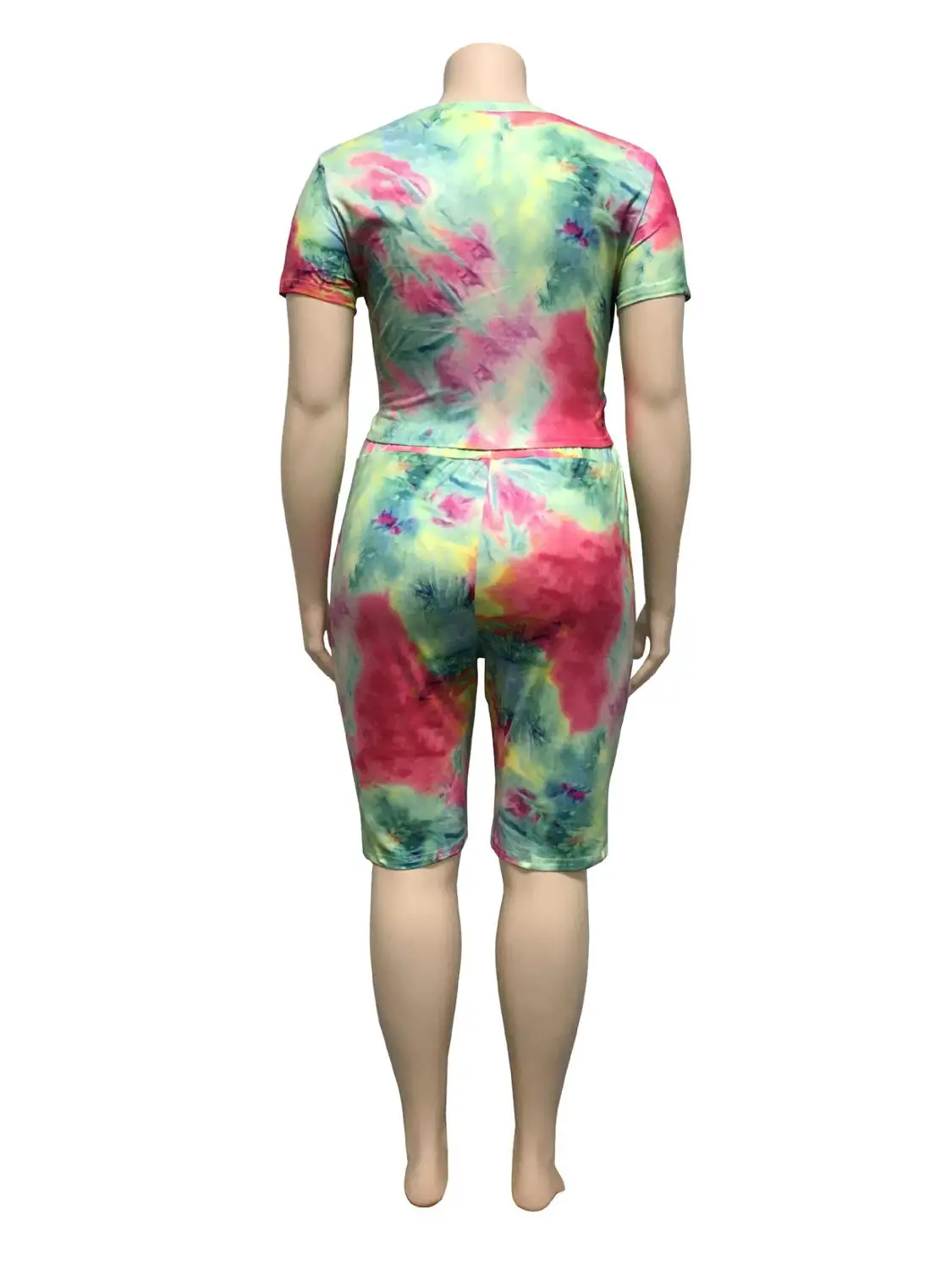 Summer Plus Size Women Two-Piece Set O-Neck Short Sleeve Top With Bodycon Short Two-Piece Set Print Casual Suits
Summer Plus Size Women Two-Piece Set O-Neck Short Sleeve Top With Bodycon Short Two-Piece Set Print Casual Suits
