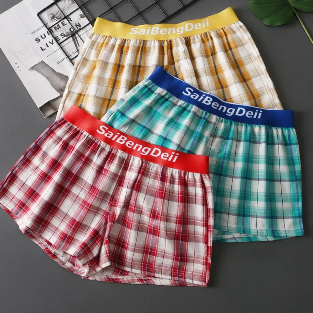 Fashion Man Plaid Pajamas Boxer shorts men Underwear Cotton Loose Home Underpants Male Swimming Trunks gay Sleep Bottoms panties
Fashion Man Plaid Pajamas Boxer shorts men Underwear Cotton Loose Home Underpants Male Swimming Trunks gay Sleep Bottoms panties