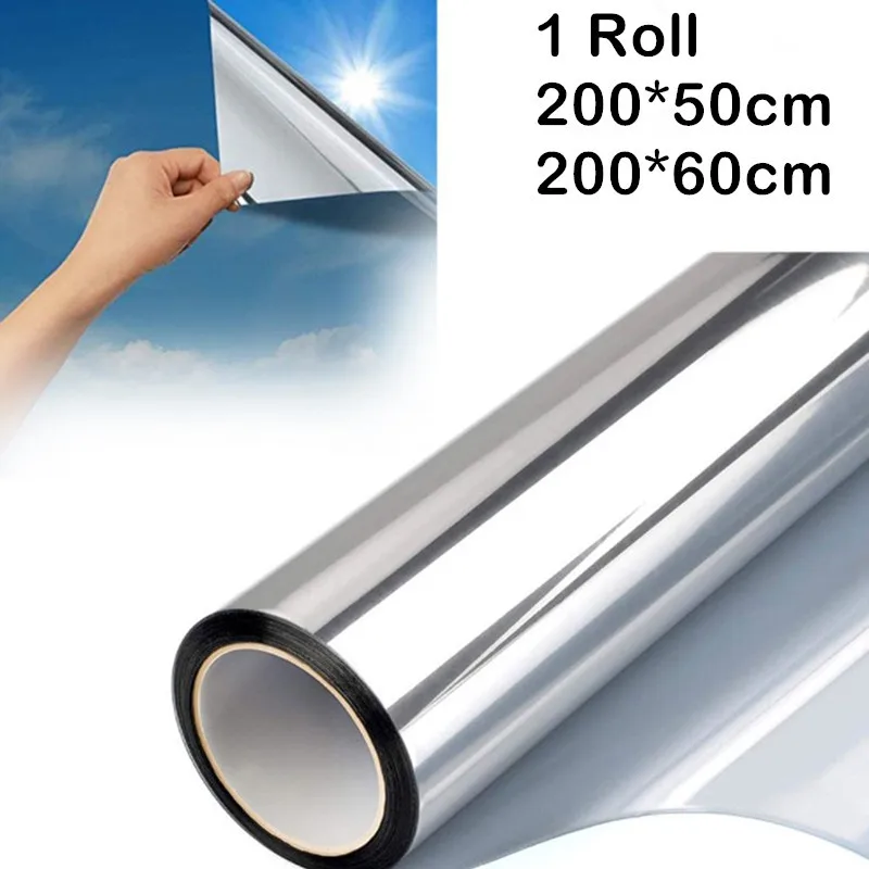 1PC PET Heat Insulation Mirror Film One Way Decorative Film Privacy Glass Window Sticker Static Cling Reflective UV Solar 2M
1PC PET Heat Insulation Mirror Film One Way Decorative Film Privacy Glass Window Sticker Static Cling Reflective UV Solar 2M
