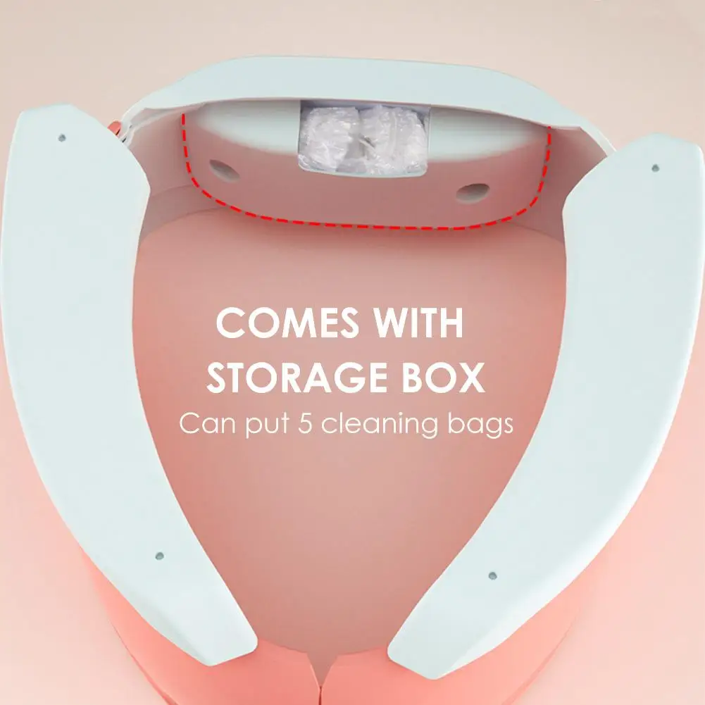 Portable Baby Toilet Foldable Potty Closestool Car Toilet Training Seat Kids Outdoor Travel With 50pcs Garbage Bags
Portable Baby Toilet Foldable Potty Closestool Car Toilet Training Seat Kids Outdoor Travel With 50pcs Garbage Bags