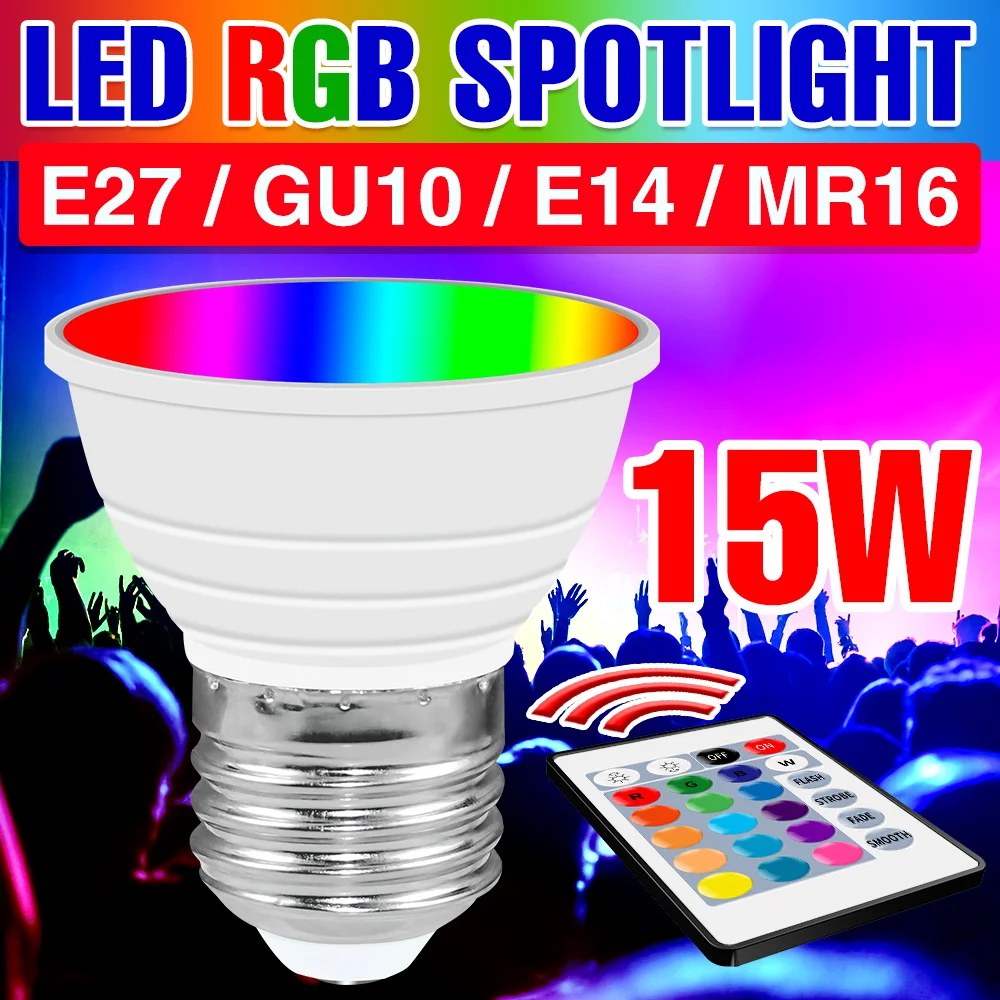 220V RGB Lampara светодиодный умный светильник лампочка E27 светодиодный светильник GU10 Точечный светильник E14 волшебный шарик MR16 ампулы 15 Вт измени...
220V RGB Lampara светодиодный умный светильник лампочка E27 светодиодный светильник GU10 Точечный светильник E14 волшебный шарик MR16 ампулы 15 Вт измени...