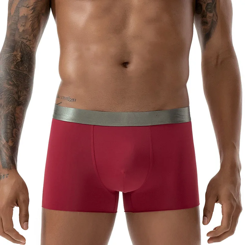 Underwear Men Thin Ice Silk Underwear For Mens Seamless Pure Colour Male Flat Pants Rayon Quick Drying Slip Underpants Men
Underwear Men Thin Ice Silk Underwear For Mens Seamless Pure Colour Male Flat Pants Rayon Quick Drying Slip Underpants Men