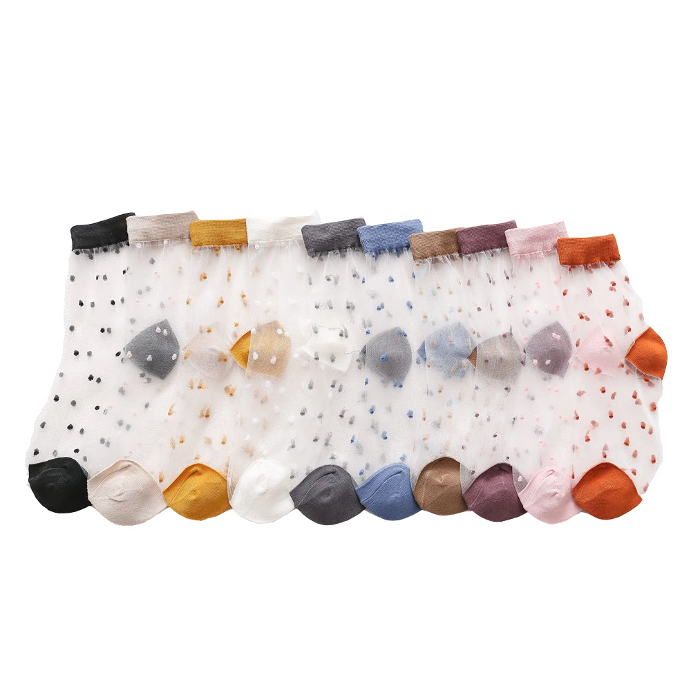 Anewmorn Spring Summer Silk Cotton Thin Women's Socks Pretty Dots Jacquard Breathable Female Sukka Sweet Colorful Low Tube Socks
Anewmorn Spring Summer Silk Cotton Thin Women's Socks Pretty Dots Jacquard Breathable Female Sukka Sweet Colorful Low Tube Socks