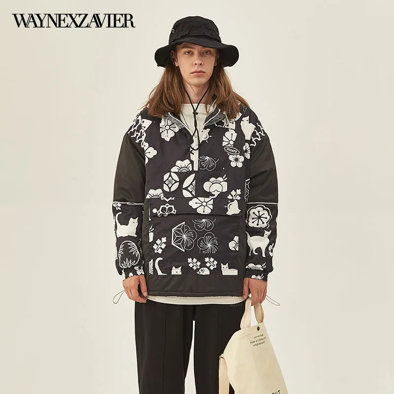 WAYNEXZAVIER 2021 New Thick Men's Winter Hat Parka Men Stripe Splicing Denim Jackets Pockets Oversize Casual Coats Clothing 7459
WAYNEXZAVIER 2021 New Thick Men's Winter Hat Parka Men Stripe Splicing Denim Jackets Pockets Oversize Casual Coats Clothing 7459