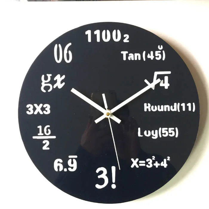Mathematical Formulas Wall Clocks 30cm Creative Modern Clock Living Room Study Room Time Clock Math Calculation Clock Room Decor
Mathematical Formulas Wall Clocks 30cm Creative Modern Clock Living Room Study Room Time Clock Math Calculation Clock Room Decor
