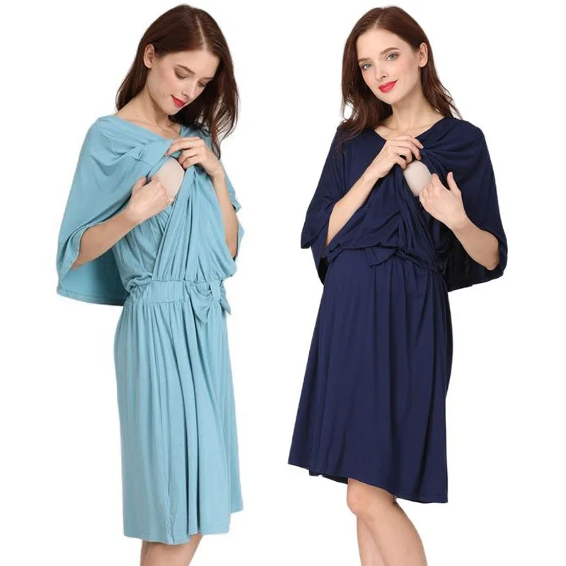 Hot Mom Breastfeeding Clothes Spring New Five-point Sleeves Pregnant Women Dress Loose Pregnant Women Breastfeeding
Hot Mom Breastfeeding Clothes Spring New Five-point Sleeves Pregnant Women Dress Loose Pregnant Women Breastfeeding