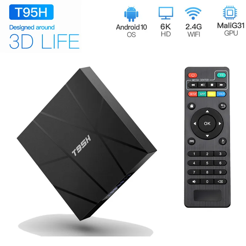 T95H Android 10 TV BOX Allwinner H616 Youtube Voice Assistant 2.4GWIFI 6K Android TV Set Top Box Media Player
T95H Android 10 TV BOX Allwinner H616 Youtube Voice Assistant 2.4GWIFI 6K Android TV Set Top Box Media Player
