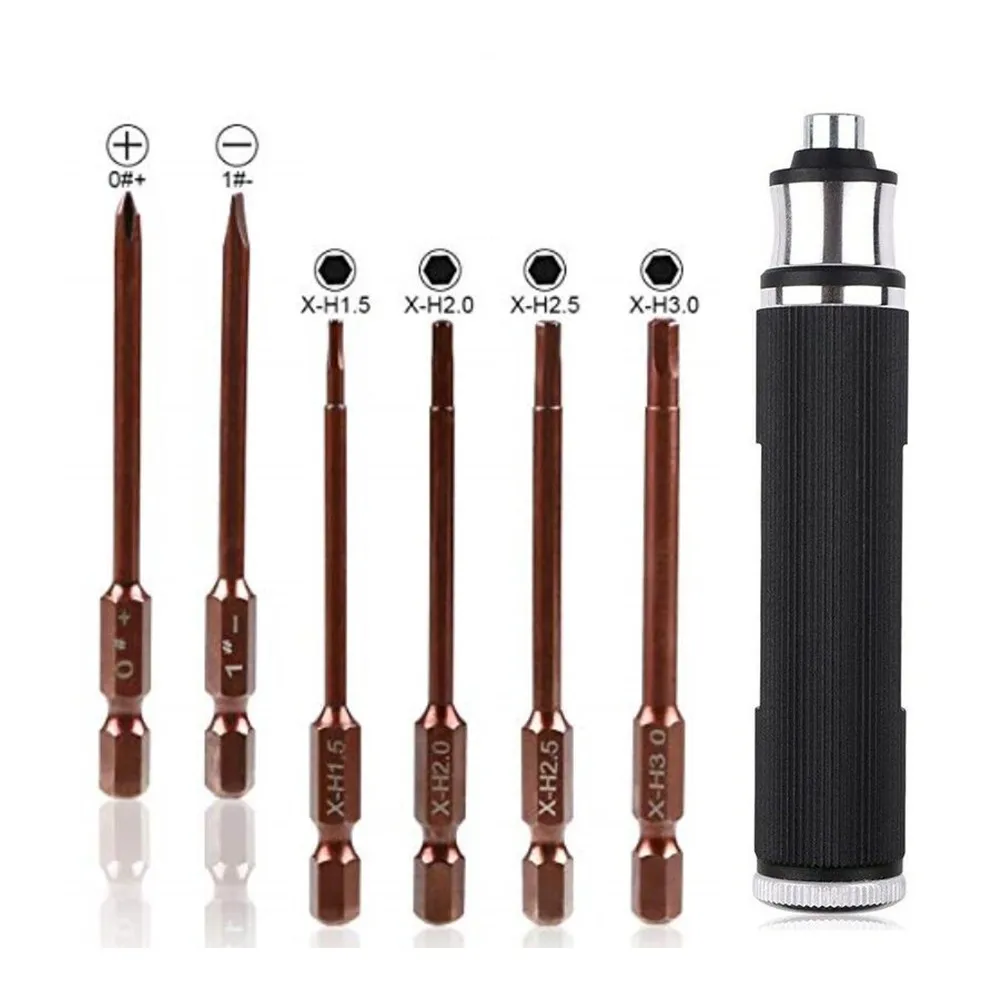 6-in-1 Special Tool For Vehicle Model Of RC Models Of Aerial Vehicles 6-in-1 Hexagon Cross Slotted Multifunctional Screwdriver
6-in-1 Special Tool For Vehicle Model Of RC Models Of Aerial Vehicles 6-in-1 Hexagon Cross Slotted Multifunctional Screwdriver