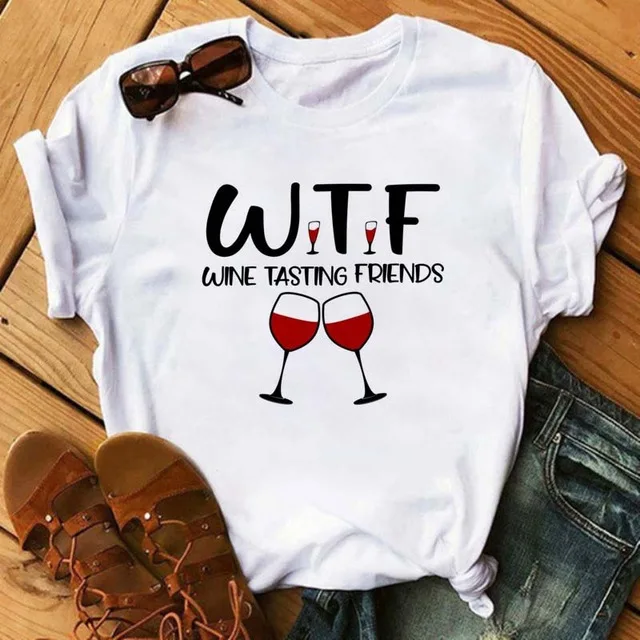 2021 New Style Spring Summer Women's Short-Sleeved T-shirt Fashion High Heels Wine Glass Printing Tees Top Clothing
2021 New Style Spring Summer Women's Short-Sleeved T-shirt Fashion High Heels Wine Glass Printing Tees Top Clothing