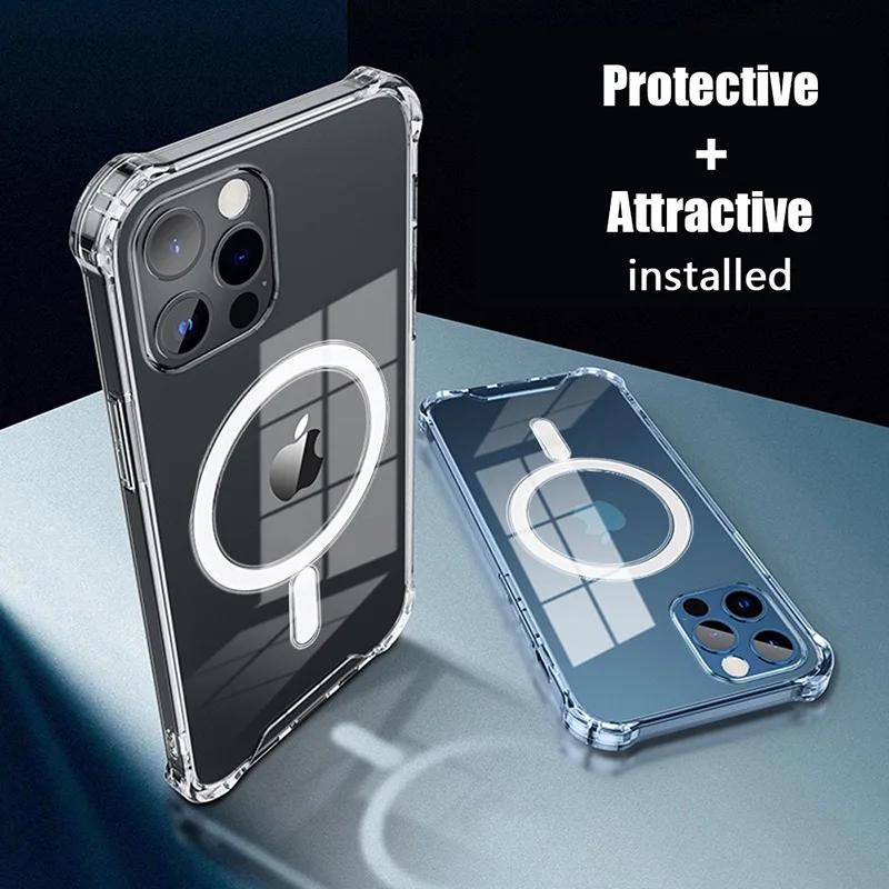 Clear Magsafing Magnetic Case For iPhone 13 Pro Max 11 Case Magsafing Wireless Charger Protective Cover For iPhone12 House Shell
Clear Magsafing Magnetic Case For iPhone 13 Pro Max 11 Case Magsafing Wireless Charger Protective Cover For iPhone12 House Shell