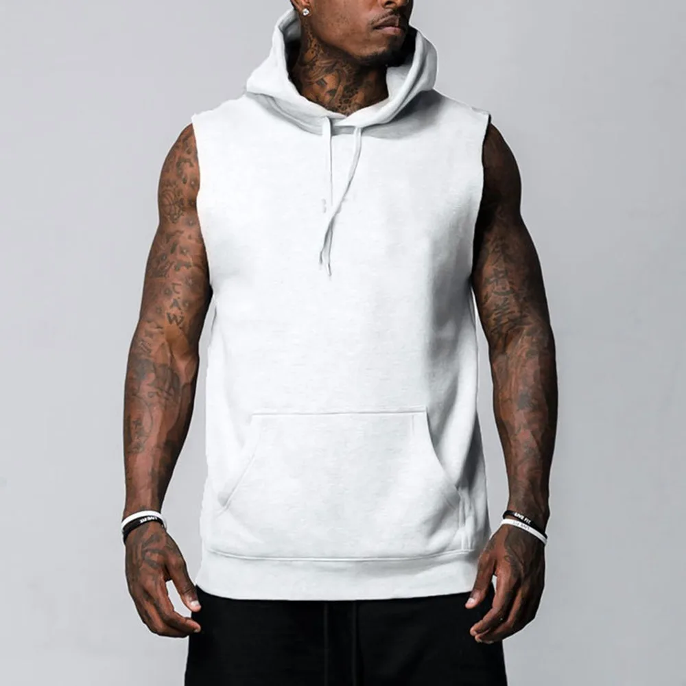 Men Hooded Vest Tank Tops Bodybuilding Sleeveless Gym Training Muscle T Shirt Hip Hop Streetwear Workout Elastic Men Tank Top
Men Hooded Vest Tank Tops Bodybuilding Sleeveless Gym Training Muscle T Shirt Hip Hop Streetwear Workout Elastic Men Tank Top