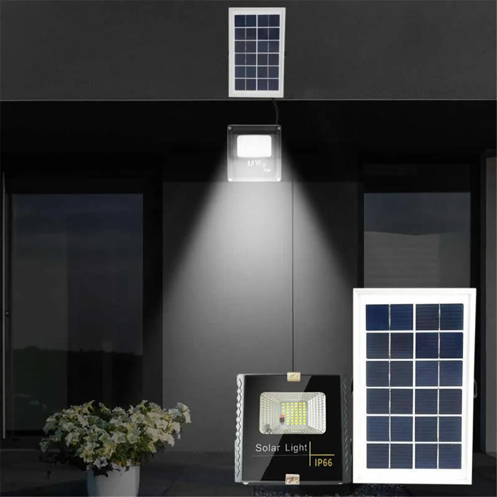 Outdoor Street Waterproof Wall Lights LED Solar Power Light Garden Security Lamp remote timer split mount indoor ho | Лампы и