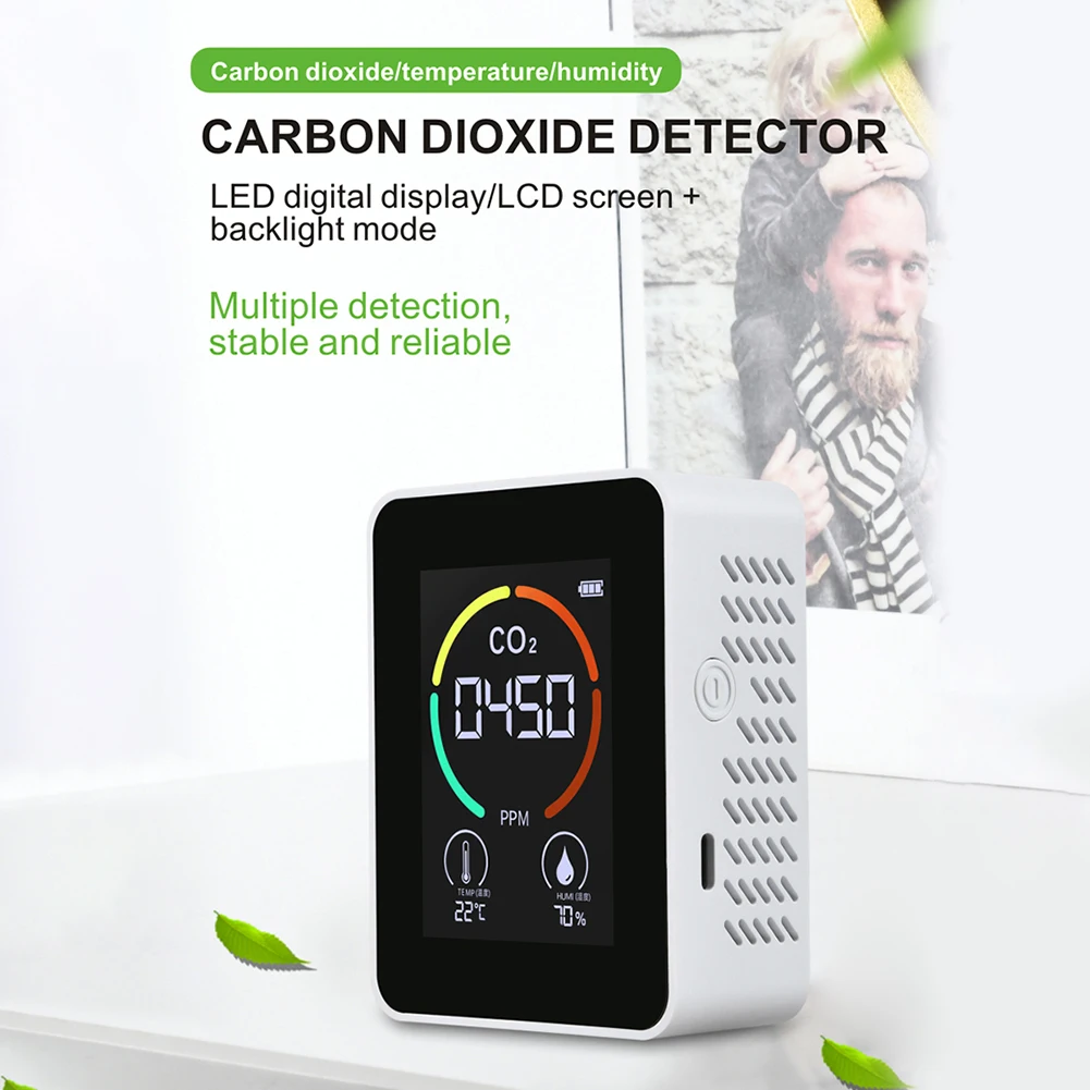 3 in 1 Portable CO2 Meter Temperature Humidity Sensor Tester Air Quality Monitor Analyzer Carbon Dioxide Gas TVOC Detector
3 in 1 Portable CO2 Meter Temperature Humidity Sensor Tester Air Quality Monitor Analyzer Carbon Dioxide Gas TVOC Detector