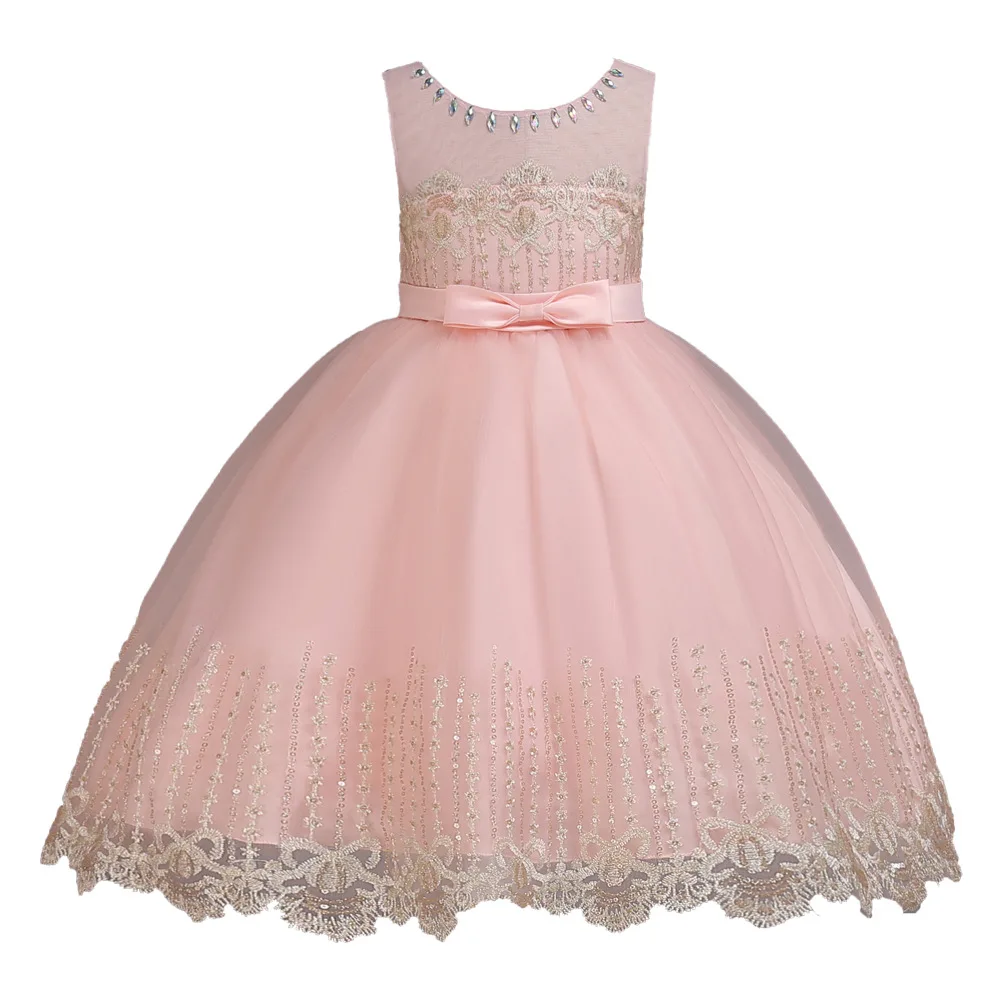 New hot-selling girls lace embroidery dress flower girl bow dress princess net gauze diamond performance costume
New hot-selling girls lace embroidery dress flower girl bow dress princess net gauze diamond performance costume