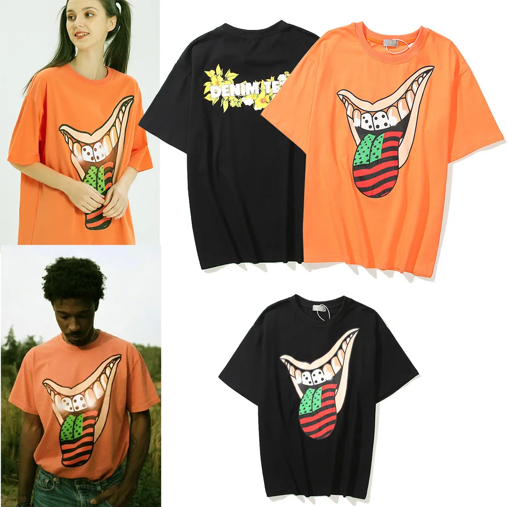 American hip hop loose high street print T-shirt trendy street gold teeth big tongue spoof print Short Sleeve Tee
American hip hop loose high street print T-shirt trendy street gold teeth big tongue spoof print Short Sleeve Tee