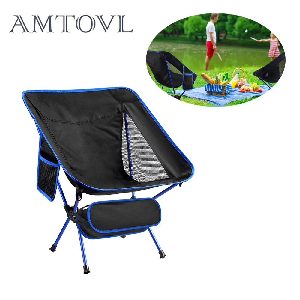 AMTOVL Ultralight Folding Chair High Load Travel Outdoor Camping Chair Portable Beach Hiking Picnic Seat Fishing Chair + Handbag
AMTOVL Ultralight Folding Chair High Load Travel Outdoor Camping Chair Portable Beach Hiking Picnic Seat Fishing Chair + Handbag