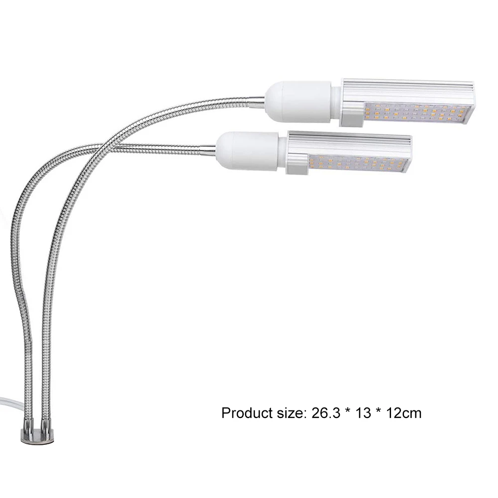 45W LED Dual Head Lamp Sunlike Flexible Gooseneck Full Spectrum Flower Plant Growing Light Phyto Nursery Floodlight
45W LED Dual Head Lamp Sunlike Flexible Gooseneck Full Spectrum Flower Plant Growing Light Phyto Nursery Floodlight