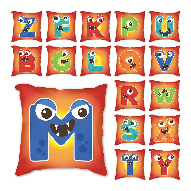 English alphabet letter with big eyes Cushion Cover Short Plush Rectangle Sofa Living Room Seat Office Home Decor Pillowcase
English alphabet letter with big eyes Cushion Cover Short Plush Rectangle Sofa Living Room Seat Office Home Decor Pillowcase
