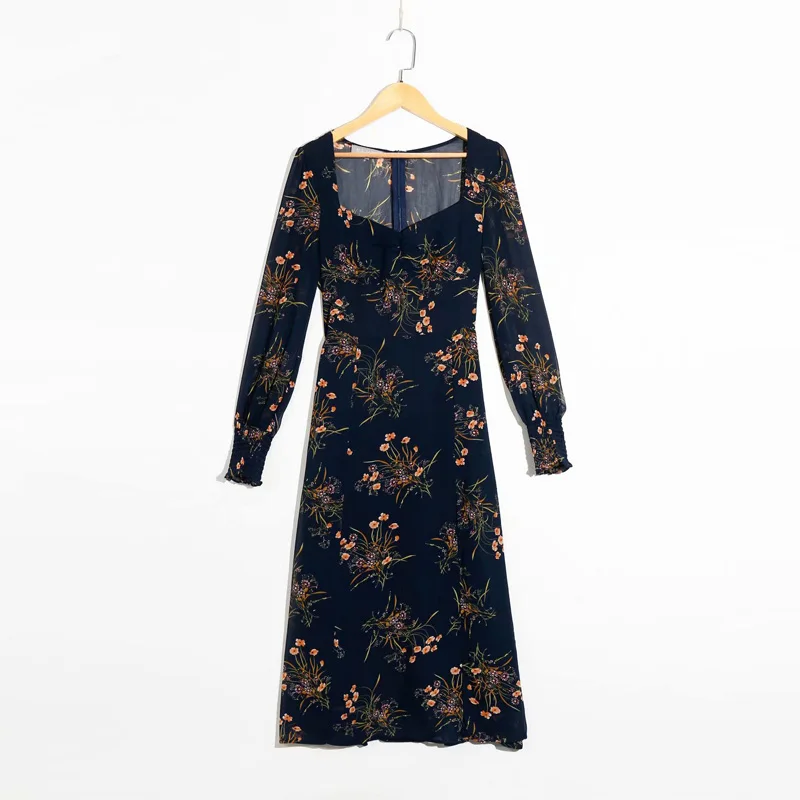 EAYUCU Elegant Floral Print High Waist Slim Female Midi Dress 2020 Spring Square Collar Chiffon Dresses Sexy Split Vestido D412
EAYUCU Elegant Floral Print High Waist Slim Female Midi Dress 2020 Spring Square Collar Chiffon Dresses Sexy Split Vestido D412