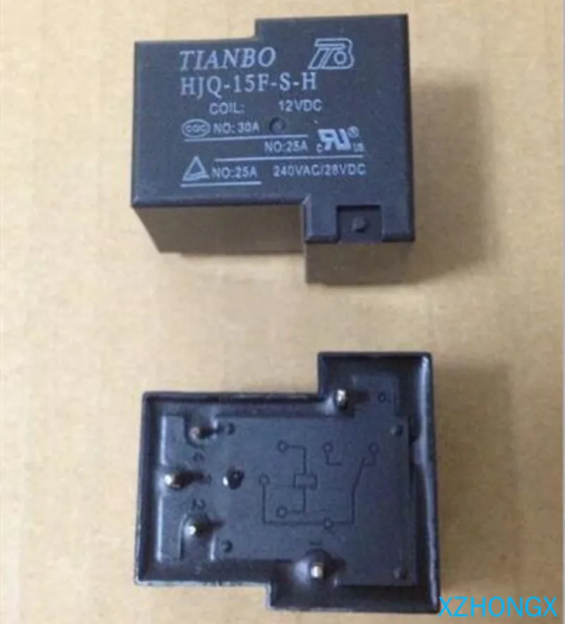 Реле HJQ-15F-S-H-12VDC 12 В постоянного тока HJQ-15F-S-H 30 А DIP5 10 шт./лот | Электронные компоненты