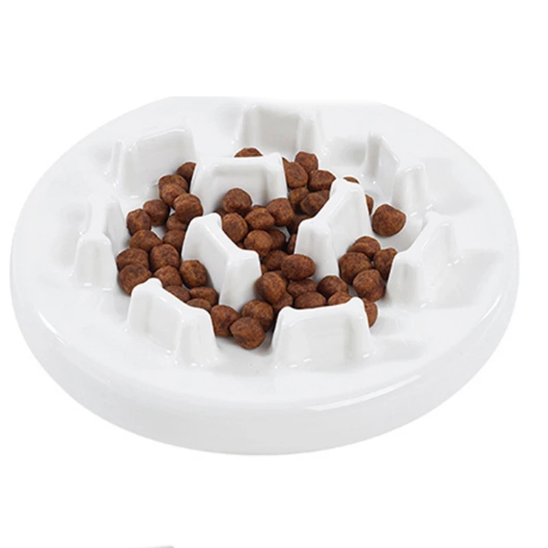 Ceramic Slow Feeder Cats Bowl Interactive Bloat Stop Puzzle Pet Feeding Plate
Ceramic Slow Feeder Cats Bowl Interactive Bloat Stop Puzzle Pet Feeding Plate