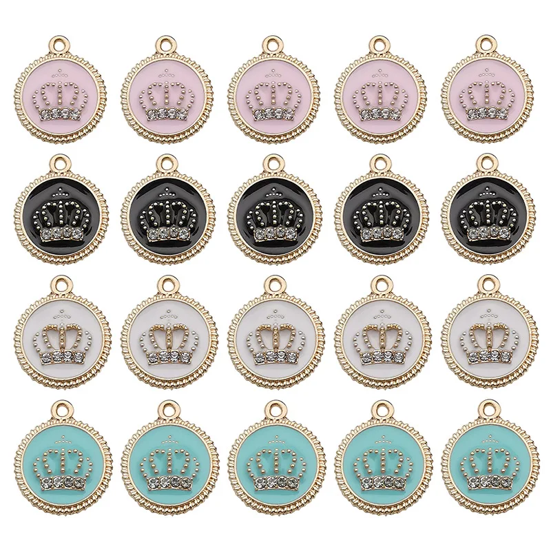 Peixin 8PCS mixed color colorful crown zircon enamel pendant for DIY jewelry bracelet necklace making charm Jewelry Accessories
Peixin 8PCS mixed color colorful crown zircon enamel pendant for DIY jewelry bracelet necklace making charm Jewelry Accessories