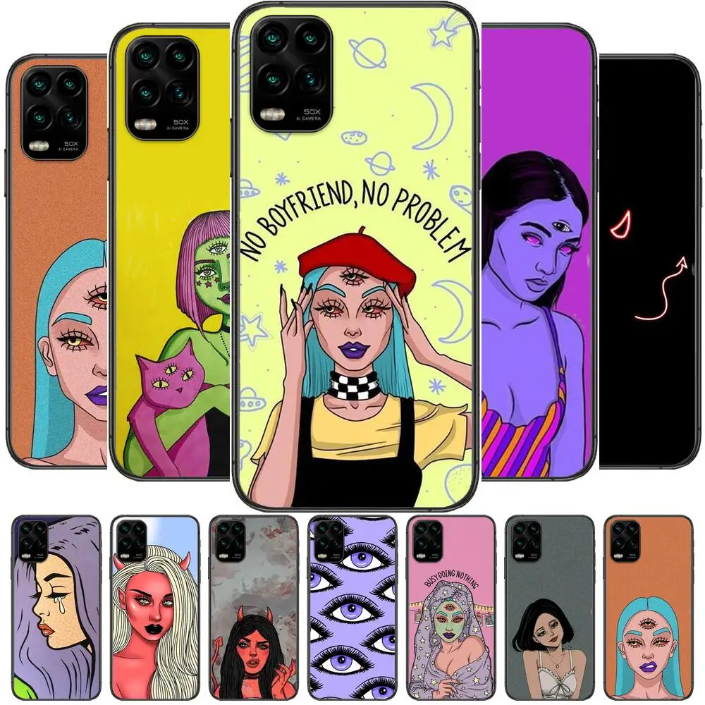 Devil bad girl with smoking eyes cartoon Phone Case For XiaoMi Redmi Note 11 10 9S 8 7 6 5 A Pro T Y1 Anime Black Cover Silicone
Devil bad girl with smoking eyes cartoon Phone Case For XiaoMi Redmi Note 11 10 9S 8 7 6 5 A Pro T Y1 Anime Black Cover Silicone