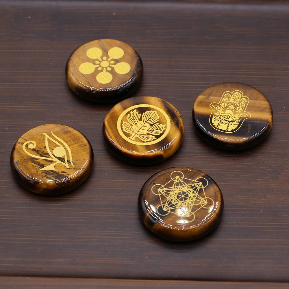 5 Pcs/pack New Natural Stone Tiger Eye Stone Aura Healing Agate Gem Fashion Charm Handicraft Home Decoration Size 25x25x5mm
5 Pcs/pack New Natural Stone Tiger Eye Stone Aura Healing Agate Gem Fashion Charm Handicraft Home Decoration Size 25x25x5mm