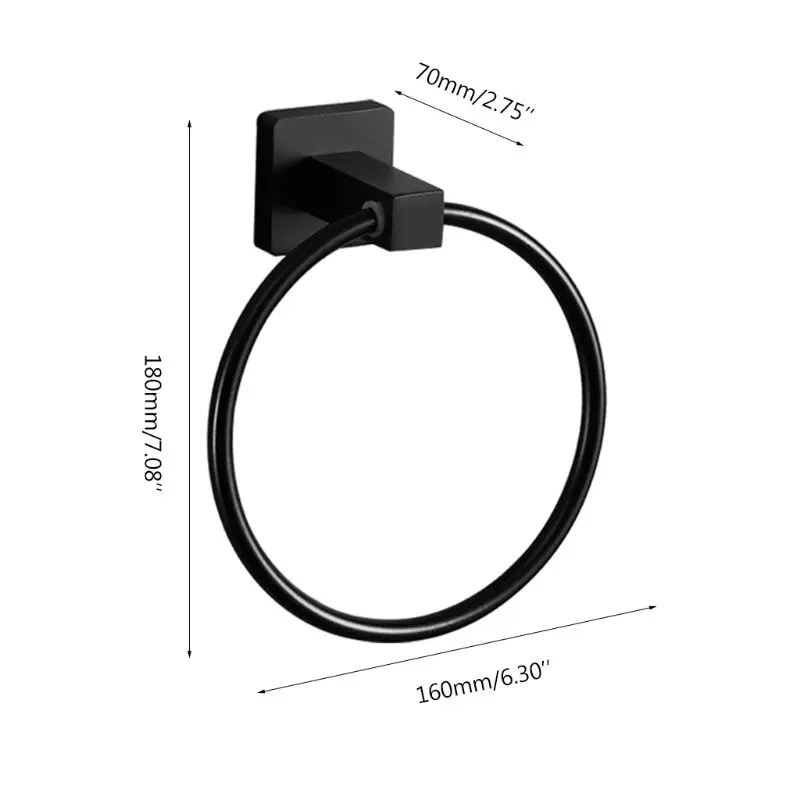 Wall-mounted towel ring Towel rack Stainless Steel Round Towel Holder Shelf Hanger bathroom
Wall-mounted towel ring Towel rack Stainless Steel Round Towel Holder Shelf Hanger bathroom