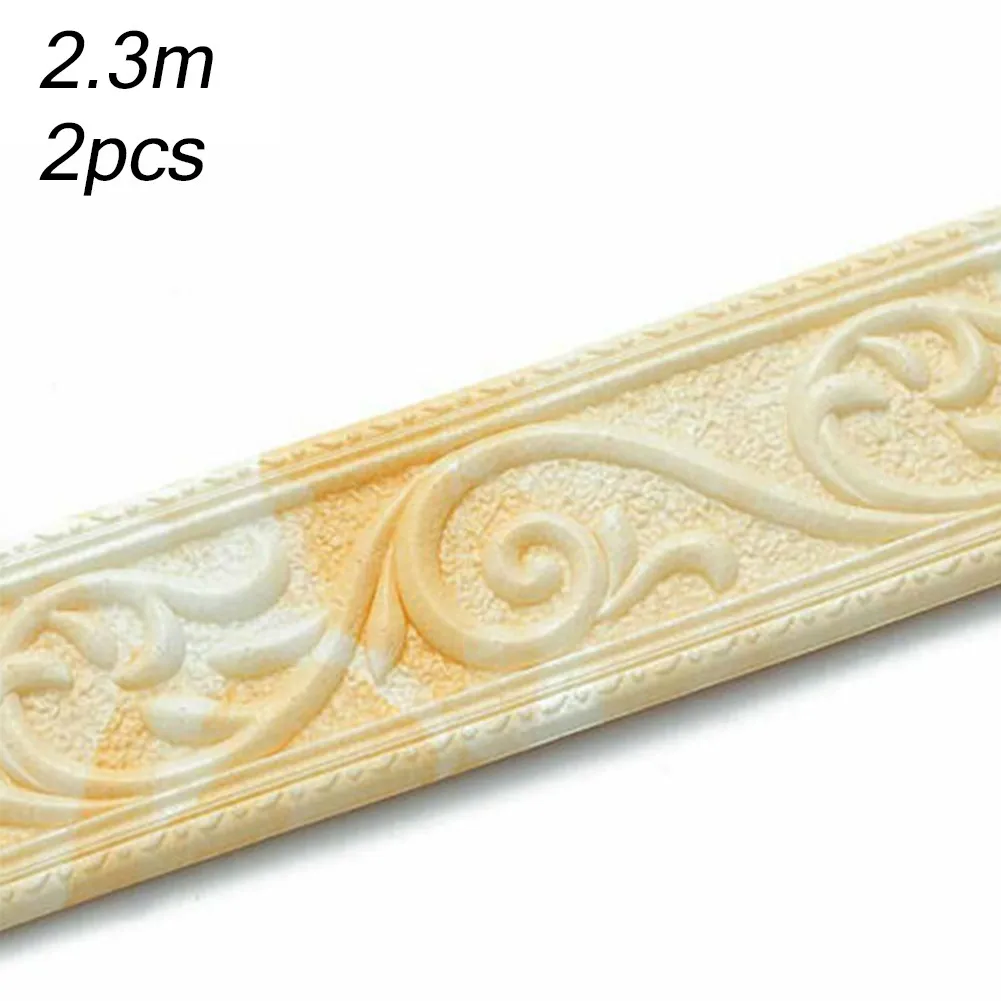 2pcs-3d Three-dimensional Wall Stickers Waterproof And Moisture-proof Se-lf-adhesive Waist Line Ceiling Frame Wall Decoration
2pcs-3d Three-dimensional Wall Stickers Waterproof And Moisture-proof Se-lf-adhesive Waist Line Ceiling Frame Wall Decoration