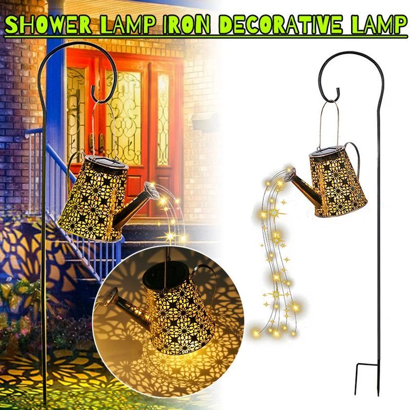 Solar Powered LED String Light Watering Can Outdoor Fairy Garden Waterfall Lamp Warm White Fairy Lights Art Lamp Decoration
Solar Powered LED String Light Watering Can Outdoor Fairy Garden Waterfall Lamp Warm White Fairy Lights Art Lamp Decoration
