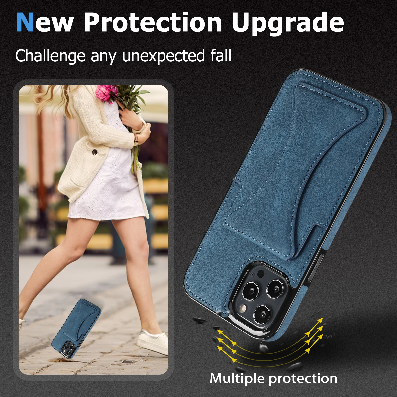 Fashion Phone Shell For iPhone 11 Pro Max 12 Mini Case Cover Luxury Leather Stand Card Holder Funda For iPhone XS Max XR 7 Plus
Fashion Phone Shell For iPhone 11 Pro Max 12 Mini Case Cover Luxury Leather Stand Card Holder Funda For iPhone XS Max XR 7 Plus