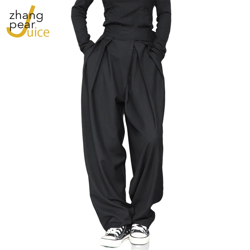 Streetwear Men Black Wide Leg Pants Summer Autumn Fashion Loose Man Casual Trousers Male Pocket Solid Plus Size Pants
Streetwear Men Black Wide Leg Pants Summer Autumn Fashion Loose Man Casual Trousers Male Pocket Solid Plus Size Pants