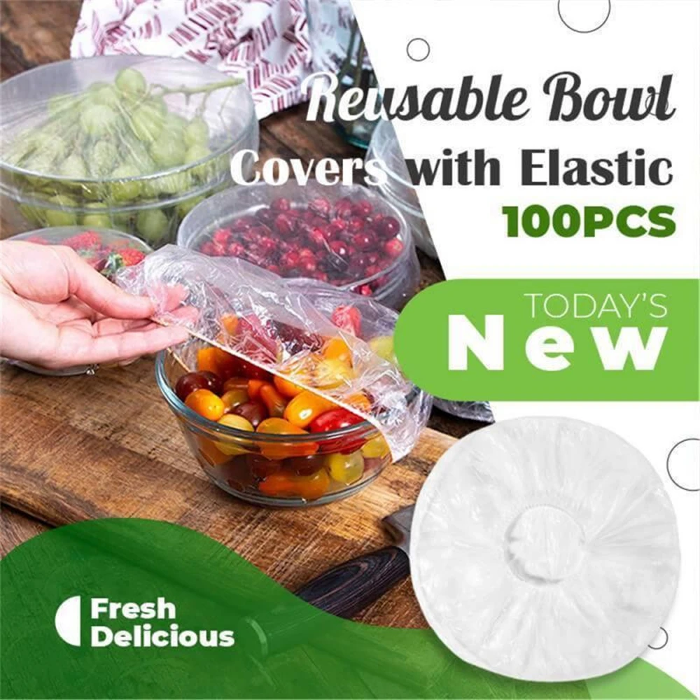 100PCSReusable Durable Food Storage Covers for Bowls Elastic Plate Covers Bowl Covers Dish For Indoor Outdoor Picnic Saran Wrap
100PCSReusable Durable Food Storage Covers for Bowls Elastic Plate Covers Bowl Covers Dish For Indoor Outdoor Picnic Saran Wrap