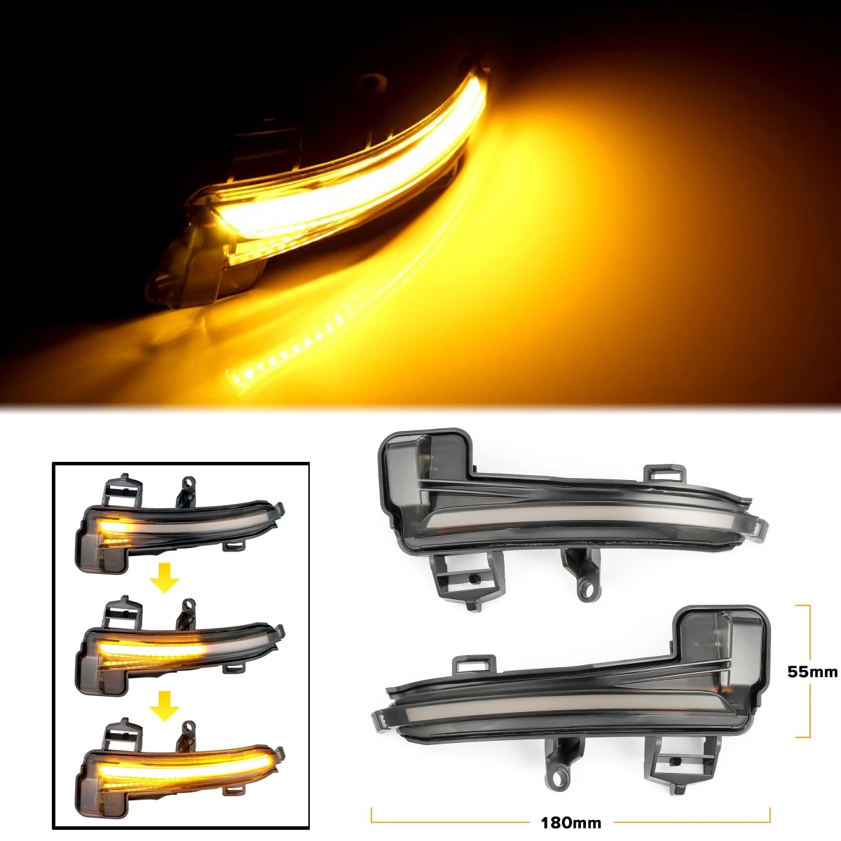 2PCS Dynamic LED Turn Signal Light Side Mirror Indicator Blinker Sequential For Skoda Superb A7 2016 2017 2018 2019 Car Styling
2PCS Dynamic LED Turn Signal Light Side Mirror Indicator Blinker Sequential For Skoda Superb A7 2016 2017 2018 2019 Car Styling