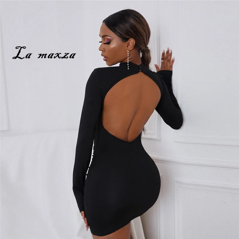 Backless Dresses for Women 2021 Sexy Club Bodycon Dress Women Long Sleeve Party Night Dresses
Backless Dresses for Women 2021 Sexy Club Bodycon Dress Women Long Sleeve Party Night Dresses