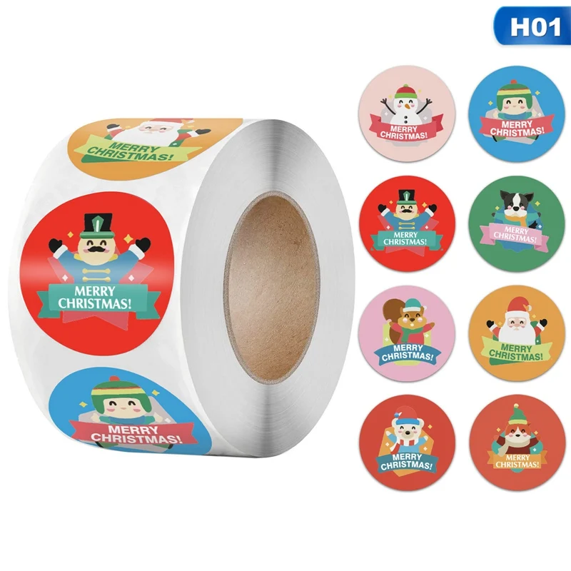500pcs/roll Christmas Sticker 8 Designs Pattern Cartoon Sticker For Christmas Gift Package Sealing Labels Adhesive Labels
500pcs/roll Christmas Sticker 8 Designs Pattern Cartoon Sticker For Christmas Gift Package Sealing Labels Adhesive Labels