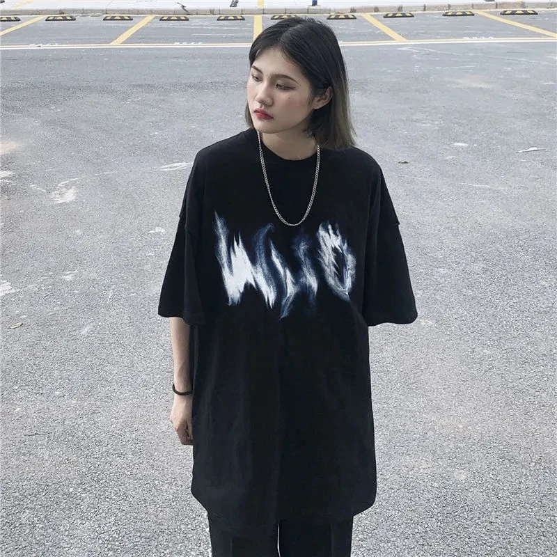 loose retro clothing T-shirt top O-neck hip-hop punk retro Y2K park clothes size print short sleeves clothing piece tshirt Top
loose retro clothing T-shirt top O-neck hip-hop punk retro Y2K park clothes size print short sleeves clothing piece tshirt Top