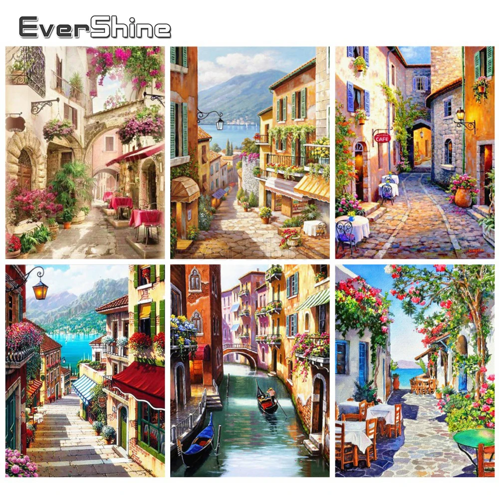 EverShine Diamond Painting Landscape Rhinestones Art Diamond Embroidery Street Cross Stitch Bead Picture Kits Wall Decoration
EverShine Diamond Painting Landscape Rhinestones Art Diamond Embroidery Street Cross Stitch Bead Picture Kits Wall Decoration