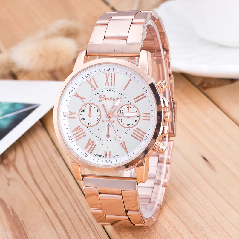 2019 New Famous Brand Geneva Rosy Gold Casual Quartz Watch Women Full Stainless Steel Dress Watches Relogio Feminino Hot Clock
2019 New Famous Brand Geneva Rosy Gold Casual Quartz Watch Women Full Stainless Steel Dress Watches Relogio Feminino Hot Clock