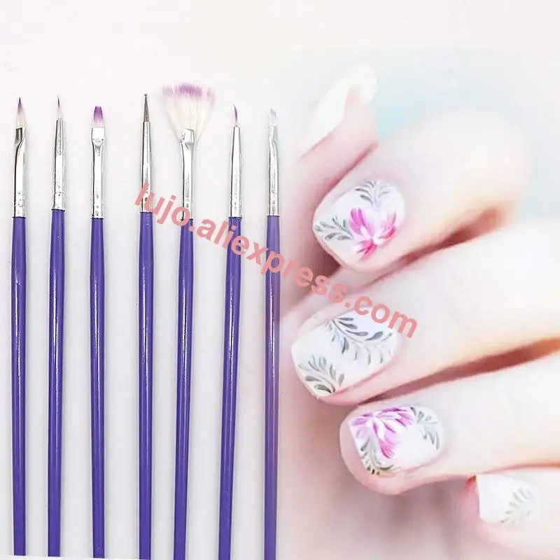 7pcs Nail Brushes Set Gel Brush Liner Painting Pen Acrylic Drawing Brush for Nails Purple Handle Manicure Nail Art Tool
7pcs Nail Brushes Set Gel Brush Liner Painting Pen Acrylic Drawing Brush for Nails Purple Handle Manicure Nail Art Tool