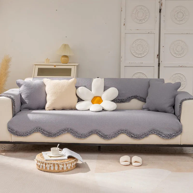 Madream Cotton Korean Solid Color Sofa Cushion Towel Modern Simplicity Sofa Covers For Living Room Fashion Wavy Edge Couch Cover
Madream Cotton Korean Solid Color Sofa Cushion Towel Modern Simplicity Sofa Covers For Living Room Fashion Wavy Edge Couch Cover