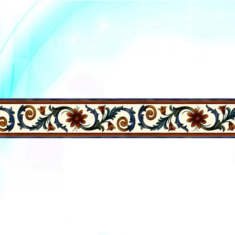 Wallpaper Border Sticker Flower Pattern Waist Line Wall Sticker Waterproof Self Adhesive PVC Wallpaper Border (10cm x 10m)
Wallpaper Border Sticker Flower Pattern Waist Line Wall Sticker Waterproof Self Adhesive PVC Wallpaper Border (10cm x 10m)
