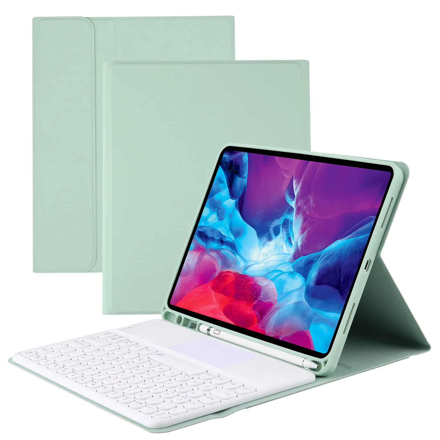 Touchpad Keyboard Case For iPad Pro 11 10.5 9.7 2017 2018 Air 4 3 2 1 10.2 2019 2020 7th 8th Generation Cover with Pencil Holder
Touchpad Keyboard Case For iPad Pro 11 10.5 9.7 2017 2018 Air 4 3 2 1 10.2 2019 2020 7th 8th Generation Cover with Pencil Holder